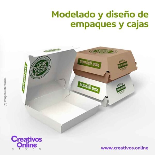 Diseño y modelado de cajas para Restaurantes