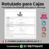Rotulado para envios Delivery