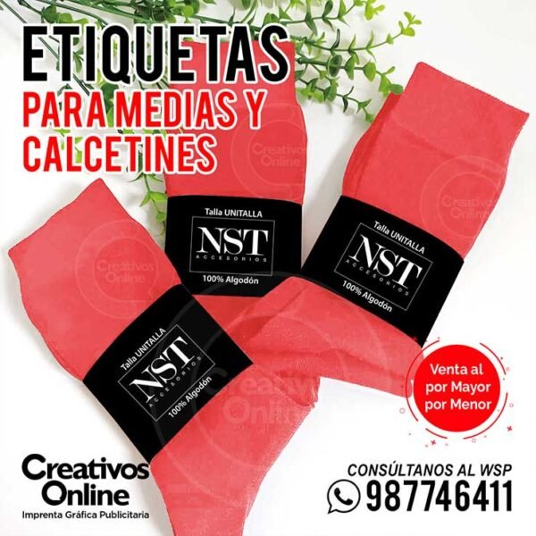 Etiquetas calcetines ropa interior