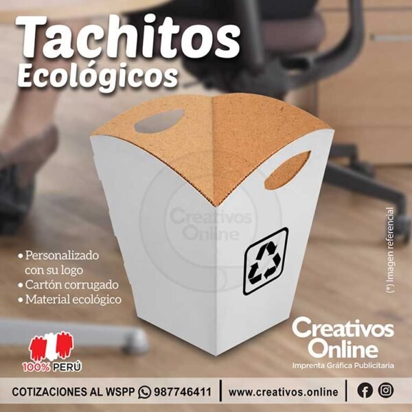 Papelera cartón corrugado