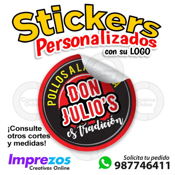 Stickers papel adhesivo