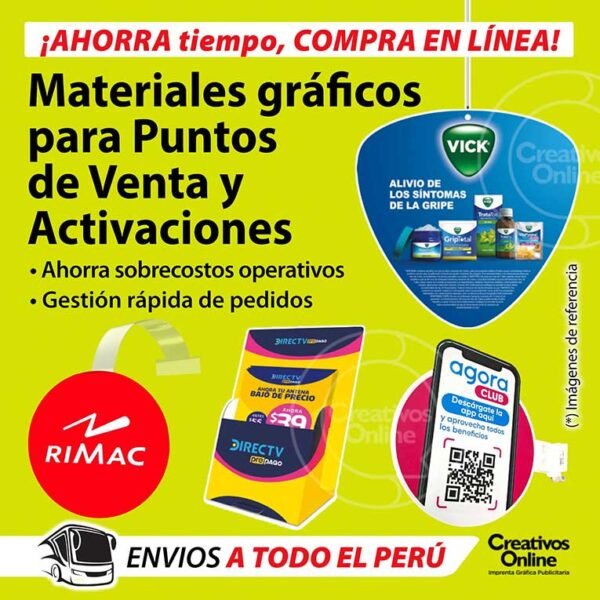Materiales publicitarios para puntos de ventas y activaciones PLV - POP