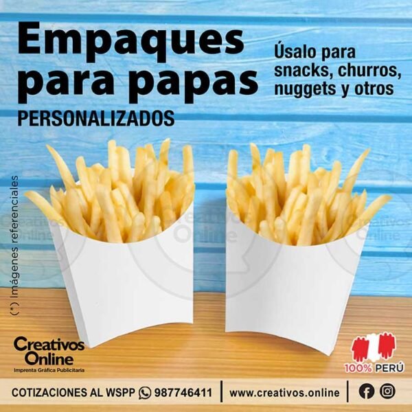 Empaque porta papas fritas
