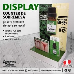 Display counter de sobremesa POP