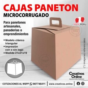 Cajas para panetón en microcorrugado