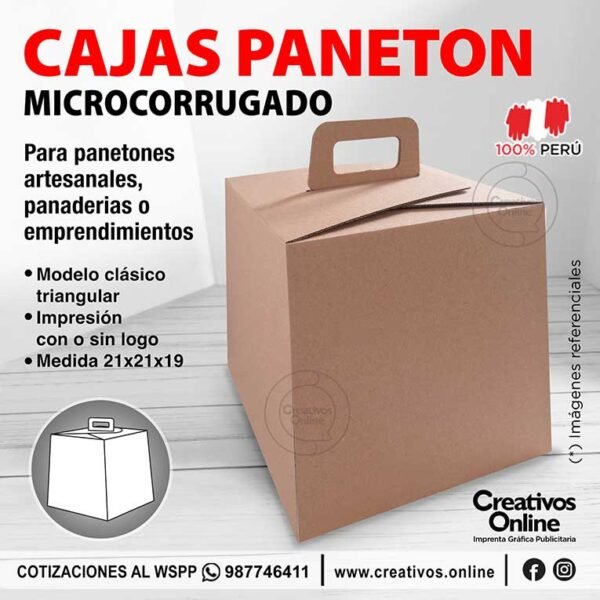 Cajas para panetón en microcorrugado
