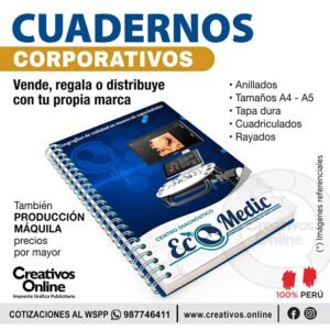 Cuadernos corporativos anillados